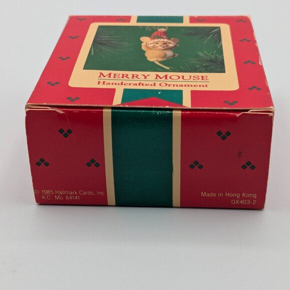 Hallmark Keepsake Merry Mouse 1985, Vintage Christmas Ornament - Picture 10 of 12